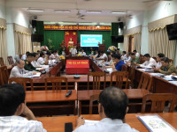 Quang cảnh Hội nghị tại UBND Thị xã An Nhơn